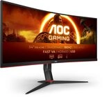 AOC Gaming CU34G2XPD – 34-Zoll-WQHD-Curved-Monitor, 180 Hz, schnelle VA, 1 ms GTG, AOC Gaming CU34G2XPD – 34-Zoll-WQHD-Curved-Monitor, 180 Hz, schnelle VA, 1 ms GTG,
