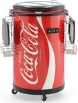 Salco Coca-Cola Partycooler &ndash; 50L Mini-K&uuml;hlschrank im stylischen Coca-Cola...