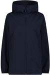 CMP Woman Jacket FIX Hood Black Blue - 44