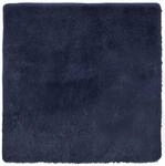 vidaXL Teppich Shaggy Hochflor Marineblau 120x120 cm Polyester, Teppich,