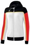 Erima Damen CHANGE by Trainingsjacke mit Kapuze (1032318), wei&szlig;/schwarz/rot, 42