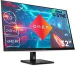 HP Omen Transcend Gaming-Monitor mit 240 Hz, 31.5 Zoll 4K UHD OLED, 0,03 ms