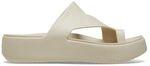 Crocs Herren Getaway Platform Toe Loop Sandalen, Sandstone, 41/42 EU