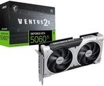 MSI GeForce RTX 5060 Ti 8G Ventus 2X OC Plus - 8GB GDDR7 (28Gbps/128-bit), PCIe 5,