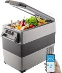 VEVOR Tragbare K&uuml;hlbox 55L Auto K&uuml;hlschrank 220VMini-K&uuml;hlschrank elektrische