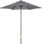 Outsunny Sonnenschirm &Oslash;196 cm, sechseckig Balkonschirm Strandschirm windfest stabil