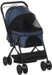 PawHut Hundebuggy Hundewagen Buggy f&uuml;r kleine Hunde und Katzen Haustierwagen...