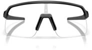 Oakley OO9496 Sutro Lite S Polarisierte rechteckige Sonnenbrille, mattschwarz/klar,