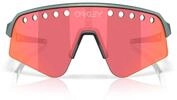 Oakley Brillen f&uuml;r Herren, Silber matt/Blau Colorshift/Prizm Trail Torch, 39 mm