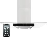 KKT KOLBE Dunstabzugshaube Inselhaube MULTI-INSEL-HC, 90 cm silber schwarz