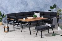 Gardissimo Hohe Dining Aluminium Eck Lounge Set Nara Rechts | Inklusive XL Bank,