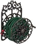 Relaxdays Schlauchhalter, antikes Design, drehbar, Wandhalter Gartenschlauch,