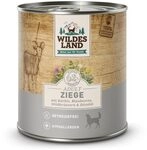 Wildes Land Nassfutter f&uuml;r Hunde, Ziegengeschmack, 6 x 800 g