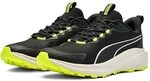 Puma Skyrocket Lite Trail Adult Unisex Stra&szlig;en-Laufschuh, Black-Feather Gray-Yellow