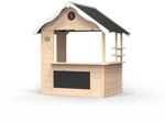EXIT Toys Hika Holzspielhaus f&uuml;r Drau&szlig;en - Mit Rollenspieldrehrad mit 8...
