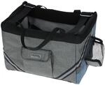 Kerbl Pet Fahrradtasche Vacation, Hundetasche, Hundekorb, grau, blau, 38x29x25cm,