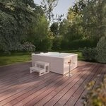 Home Deluxe - Outdoor Whirlpool Nimbus - mit Treppe und Thermoabdeckung - Ma&szlig;e: 190