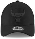 New Era 39Thirty Diamond Cap - Chicago Bulls schwarz - M/L