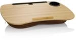 hjh OFFICE 830057 Laptopunterlage Kissen 55 x 34 cm COMFILAP I Bambus Braun