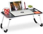 Relaxdays Laptoptisch f&uuml;r Bett & Couch, H x B x T: 26 x 63 x 40 cm, klappbarer