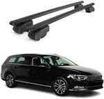 OMAC Dachtr&auml;ger f&uuml;r VW Passat B8 Variant 2014-2019 Pre-FL Alu 2X Schwarz