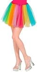 W WIDMANN MILANO Party Fashion - T&uuml;llrock Damen Regenbogen | Buntes Tutu Erwachsene,