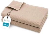 ZOLLNER 2er Set Saunat&uuml;cher in 70x180 cm - langlebige Badet&uuml;cher in beige - mit