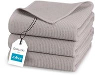 ZOLLNER 3er Set Duscht&uuml;cher in 70x140 cm - langlebige Handt&uuml;cher in grau - mit