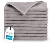 ZOLLNER 10er Set G&auml;stet&uuml;cher in 30x50 cm - langlebige Handt&uuml;cher in grau - mit