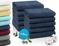 ZOLLNER 10er Set Handt&uuml;cher in 50x100 cm - saugstarke und weiche Duscht&uuml;cher in