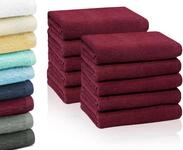ZOLLNER 10er Set Handt&uuml;cher in 50x100 cm - saugstarke und weiche Duscht&uuml;cher in