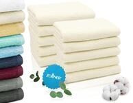 ZOLLNER 10er Set Handt&uuml;cher in 50x100 cm - saugstarke und weiche Duscht&uuml;cher in