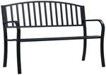 vidaXL Gartenbank Parkbank Sitzbank Balkonbank Terrassenbank Metallbank Bank