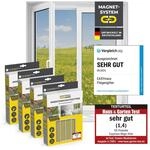 EASYmaxx Fliegengitter f&uuml;r Fenster mit Magic Click | Moskitonetz individuell