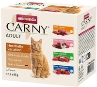 animonda Carny Adult Katzen Nassfutter Herzhafte Variation Pouch(8 x 85 g)