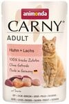 animonda Carny Katzenfutter nass Huhn + Lachs, 12 Portionsbeutel (12 x 85g),