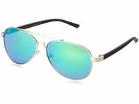 Mstrds Unisex Sunglasses Mumbo Mirror Sonnenbrille, Gold (Gold/Green 4464), One...