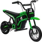 HOMCOM Elektro Motorrad Kinder 24V mit 350W Motor f&uuml;r 8-12 Jahre Gr&uuml;n 