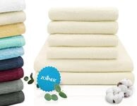 ZOLLNER Handtuch Set aus 4 Handt&uuml;cher 50x100 cm & 2 Duscht&uuml;cher 70x140 cm -
