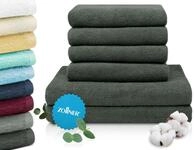 ZOLLNER Handtuch Set aus 4 Handt&uuml;cher 50x100 cm & 2 Duscht&uuml;cher 70x140 cm -