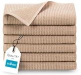 ZOLLNER 6er Set Handt&uuml;cher in 50x100 cm - langlebige Frottiert&uuml;cher in beige - mit