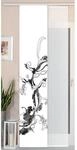 Gardinenbox 2er Set Schiebegardine Fl&auml;chenvorhang Wildseide Optik und Voile Paneel,