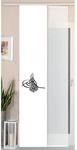 Gardinenbox 2er Set Schiebegardine Fl&auml;chenvorhang Wildseide Optik und Voile Paneel,
