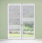 HOME WOHNIDEEN 91515 Magnetrollo RANA Ausbrenner Bambus, Ranken-Motiv, Fensterhaken,