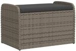 vidaXL Sitzbank mit Kissen, Bank mit Staufach unter Sitzfl&auml;che, Gartenbank mit