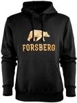 FORSBERG Herren Hoodie mit B&auml;renlogo | Stylischer Kult-Hoodie mit Polygonb&auml;r 