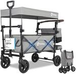 Sekey Bollerwagen Faltbar mit Dach 2 Kinder 100KG, Faltbarer Bollerwagen...