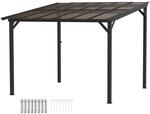Outsunny Terrassen&uuml;berdachung ca. 3x3m freistehende Terrassendach mit schr&auml;gen