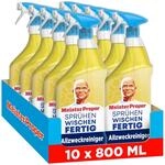 Meister Proper Spr&uuml;hen-Wischen-Fertig Reinigungsspray, 10 &times; 800 ml, Citrusfrische,