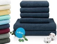 ZOLLNER Handtuch Set aus 4 Handt&uuml;cher 50x100 cm & 2 Duscht&uuml;cher 70x140 cm -
